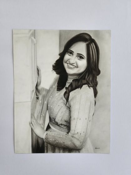 The unframed version of the portrait.