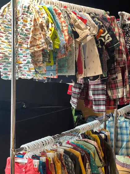 Looking for comfy and quirky sleepwear? I've got you covered. This rack is filled with fun printed pyjama sets for kids, made from soft, breathable fabrics.