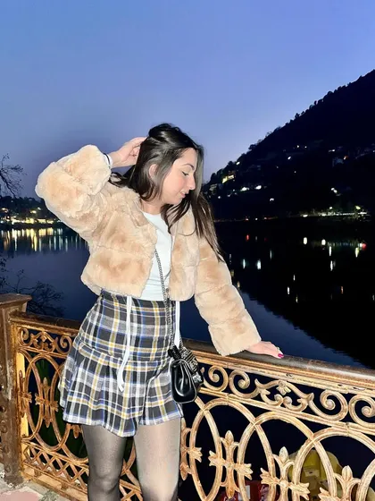 Another candid moment enjoying the cool night air and the beautiful view of the lake.