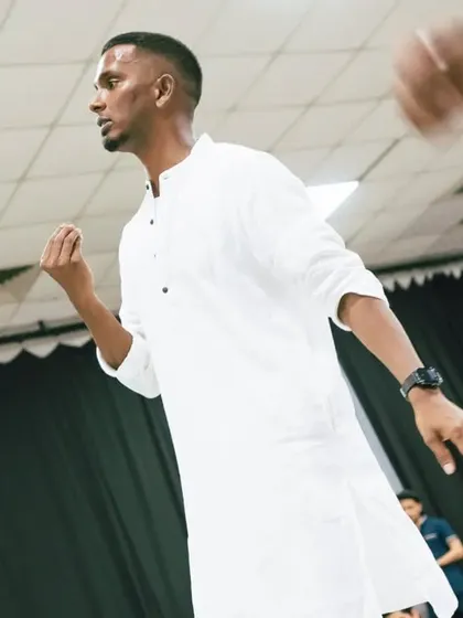 In a white kurta, teaching my "Raanjhana" piece. This photo captures the fusion of traditional aesthetics with contemporary dance that I often explore.