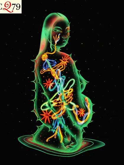 The award-winning version of "Bioluminescence I," recognized by Creative Quarterly. This image highlights the professional recognition my personal and thematic work has received.