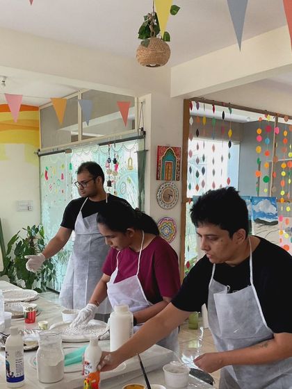 ArtDelight Group - Art Parties & Private Events Glow-in-the-Dark Moon Lamp Workshops photo 26