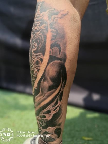 A view of the lower part of the Poseidon sleeve.
