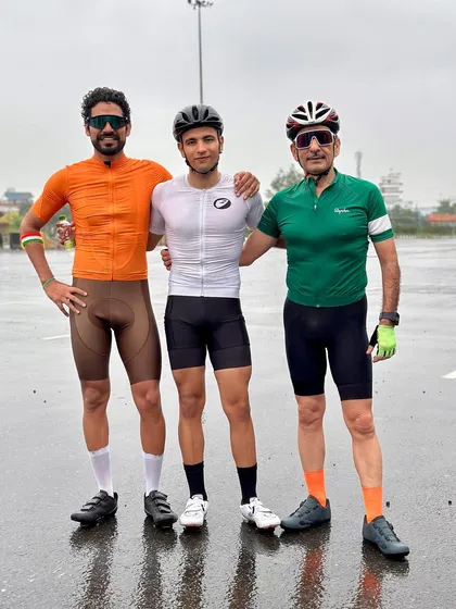 Celebrating another member's birthday with a ride.