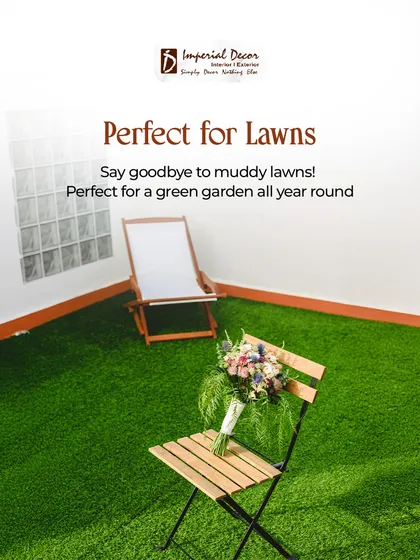 Say goodbye to muddy lawns and brown patches. Our artificial grass is perfect for creating a green garden space that looks great all year round, no matter the weather.