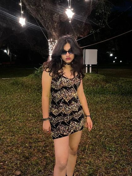 A candid shot from our New Year's Eve gig. The beautiful lighting and festive atmosphere made it a magical night to end the year.