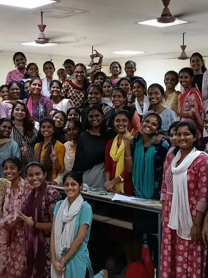 This is the best part of my job. A group photo with a fantastic batch of B.Tech students after a 5-day orientation workshop. Seeing their confidence grow is why I do what I do.