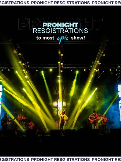For our partnership with Paytm, we managed registrations for the "Pronight" concerts. This ensured a smooth entry process for thousands of students attending the epic shows we produced.