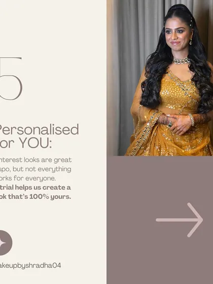 While Pinterest is great for inspiration, a trial helps us personalize a look that works for your unique features and skin type.