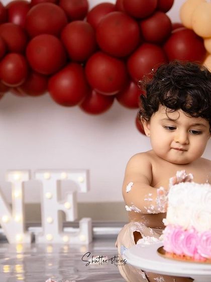 A full shot of the messy but happy scene, a memory to cherish forever.