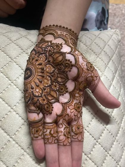 Another angle of the mandala design, showing its symmetry and beauty.