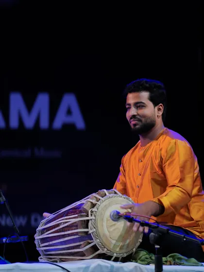 A still moment captured during a Pakhavaj performance at Mehfil E Sama. The focus and connection an artist feels with the instrument and the audience is a feeling I cherish in every concert.