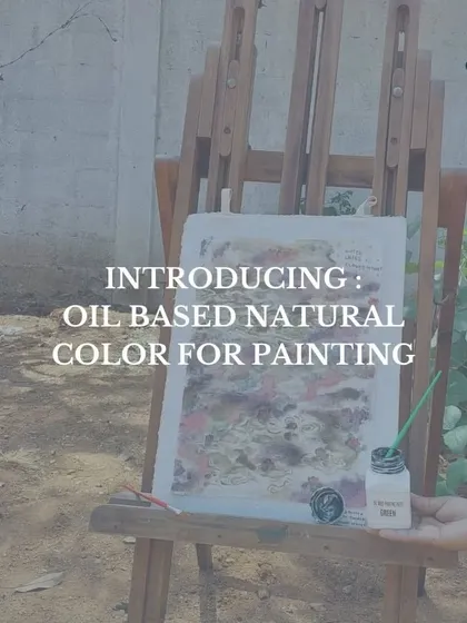 We are always innovating to expand the possibilities of natural color. We've developed a unique range of oil-based natural paints, allowing artists to bring the beauty of plant and mineral pigments to their canvas work.