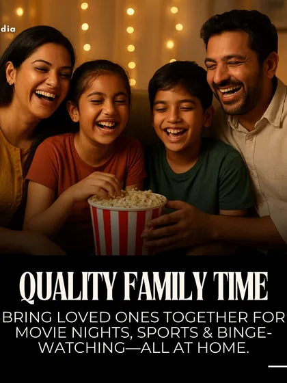 I designed this space for moments just like this. It's about bringing your family together for a movie night where everyone can laugh, share popcorn, and enjoy an uninterrupted experience. This is the perfect venue for creating lasting memories.