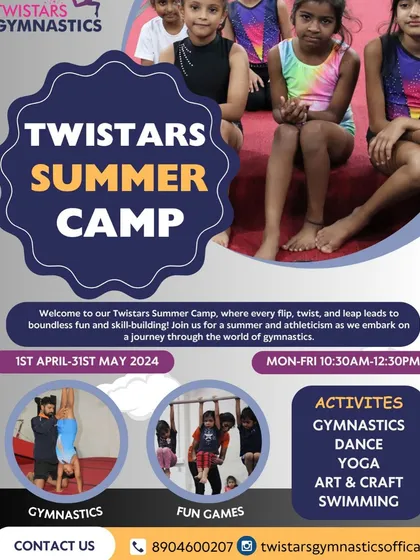 Our Twisters Summer Camp is here! This is your child's chance to spend their summer learning gymnastics, dance, yoga, and more in a fun, safe, and exciting environment. Check out the details and get ready for an unforgettable experience.