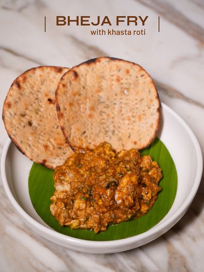 An iconic dish, our Bheja Fry is earthy, hearty, and layered with masalas. The rich, textured dish is served with the satisfying crunch of Khasta Roti for a classic pairing that requires only an appetite.