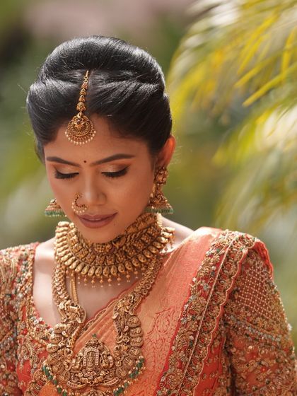 Additional views showcasing the variety and detail of my heirloom bridal sarees. Each image captures a different angle, moment, or detail, from full portraits to close ups of the fabric and embroidery, illustrating the complete story of each bride's custom creation.