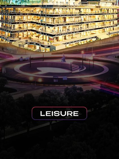 Focusing on the leisure component of Saya South X. The visual depicts the project's location at a major roundabout, symbolizing its role as a central hub for relaxation and community gathering.