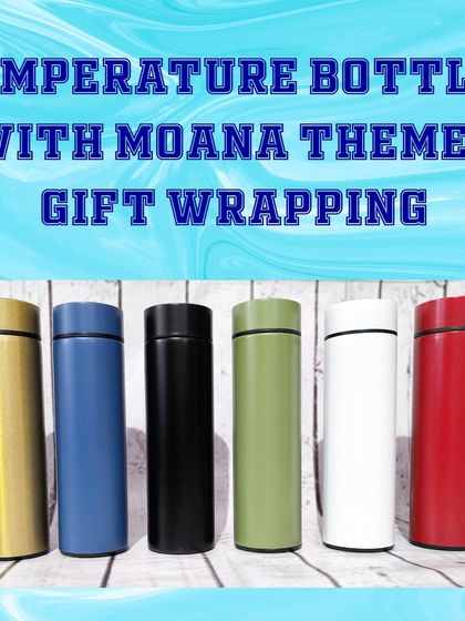 A large order of 60 temperature display flasks, available in various colors like gold, blue, black, green, white, and red.