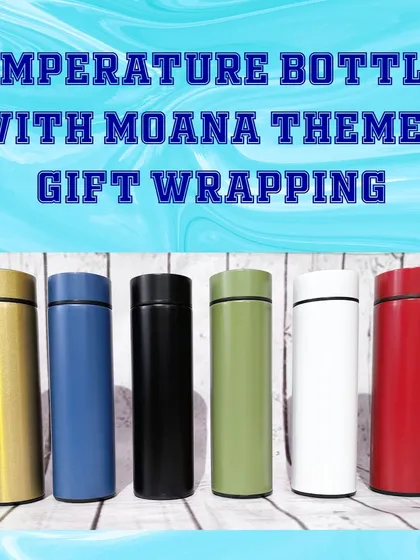 A large order of 60 temperature display flasks, available in various colors like gold, blue, black, green, white, and red.