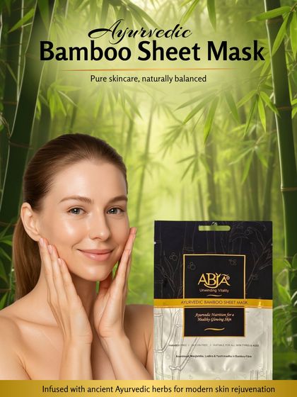 My Ayurvedic Bamboo Sheet Mask offers pure skincare, naturally balanced. It's infused with ancient herbs for modern skin rejuvenation.