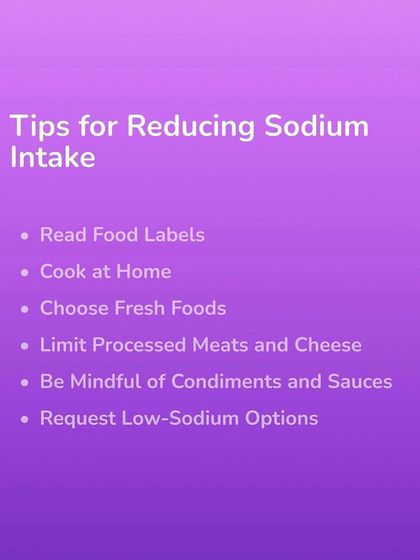 Here are practical tips for reducing sodium intake, like reading food labels and cooking at home. These are simple habits I help you build for long term health.