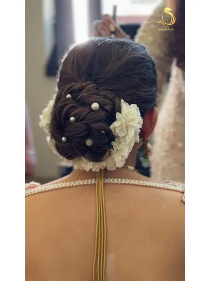 Another angle of the textured bun, highlighting the craftsmanship and detail.