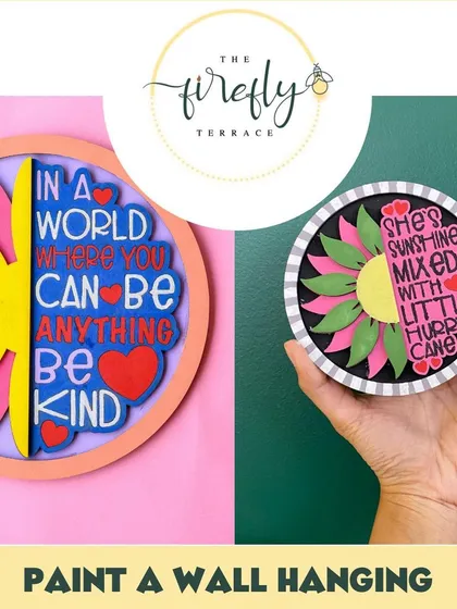 Paint a beautiful wall hanging with an inspiring message. These DIY kits come with layered wooden pieces that you can paint in your favorite colors to create a unique piece of art for your home.