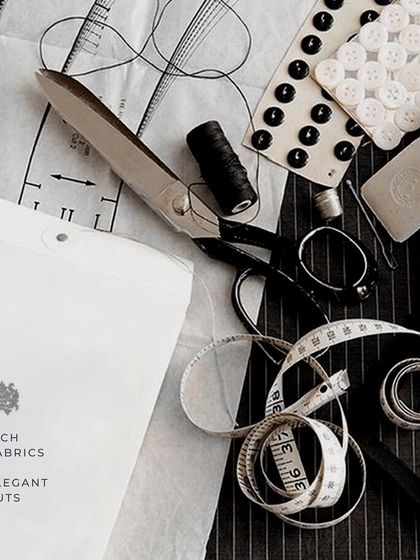 "Rich fabrics and elegant cuts." This is the foundation of our work. We start with the best materials and a precise pattern to ensure a superior final product.