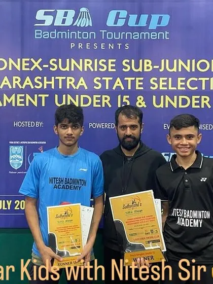 Pictured here with my star players after their success at the Maharashtra State Selection tournament. My role as a mentor is to guide dedicated players to achieve their highest potential.