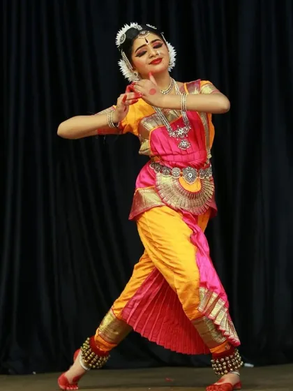 Panjami Nair during her performance at the Guruvayoor temple. Performing in a sacred space is a deeply spiritual and humbling experience for any dancer.