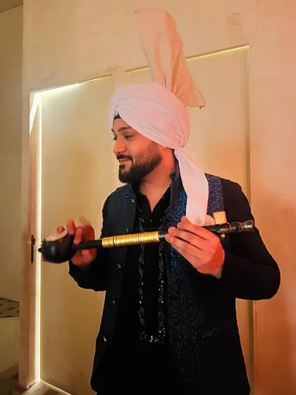 Another angle of the Punjabi look. It's important for me to stay connected to my roots.