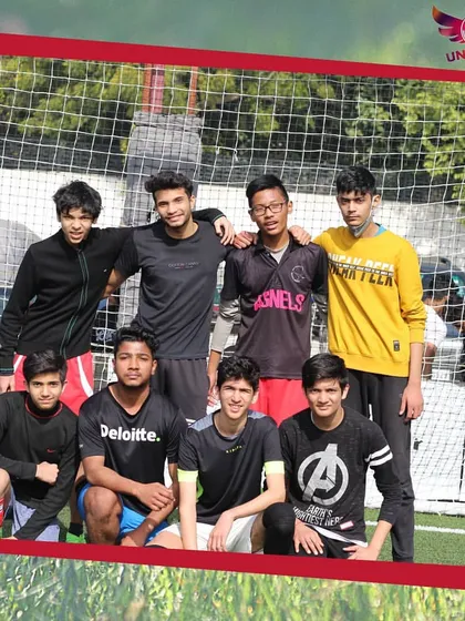 Team Gulmohar Warrior FC posing for their picture. I welcome teams from all over Delhi to participate and test their skills in a well-organized setting.