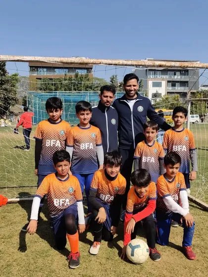 Our young champs, all set for the Gurgaon Youth League. The excitement before a big tournament is contagious.