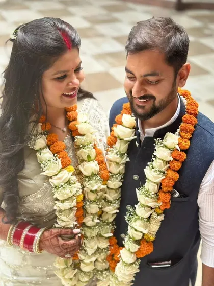 The end result is always about celebrating love. Seeing my bride looking so happy and confident next to her partner is the best part of my job. This candid moment captures the natural, glowing makeup that lasts through all the smiles and happy tears.