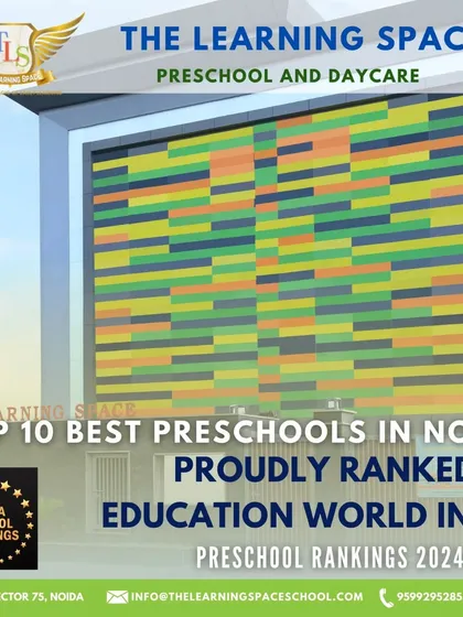 I am incredibly proud to be recognized as one of the Top 10 preschools in Noida by EducationWorld India. This award is a reflection of my team's dedication to nurturing young minds and creating a truly exceptional learning environment.