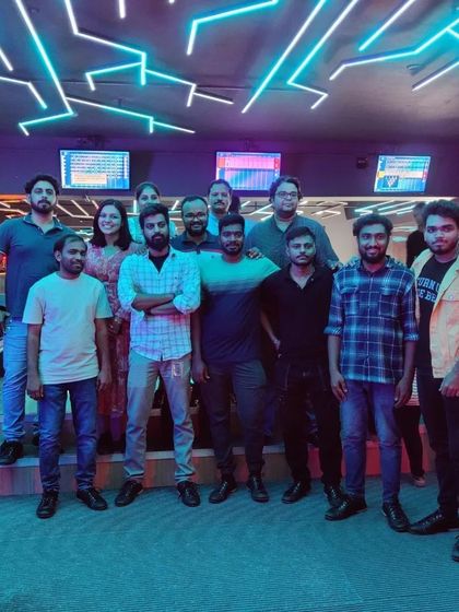 A duplicate of image 78, showing a large group enjoying the vibe.