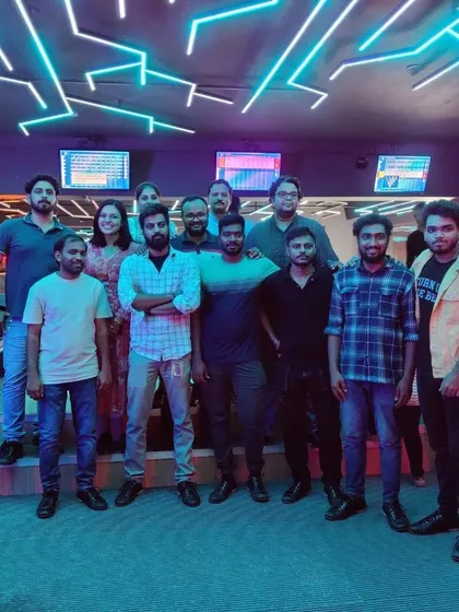 A duplicate of image 78, showing a large group enjoying the vibe.