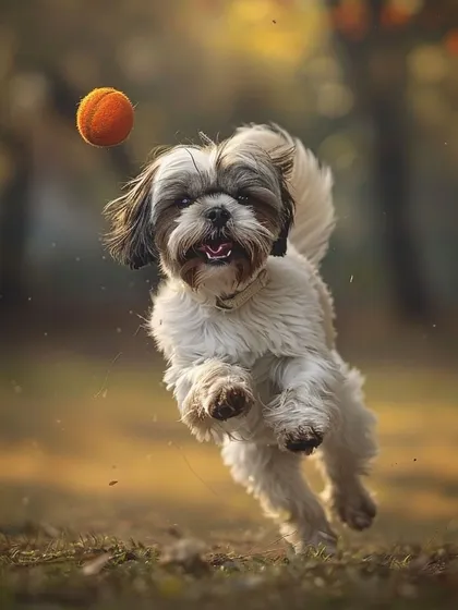 Catch! We love engaging in active play like a game of fetch to keep our guests happy, stimulated, and physically active during their stay.