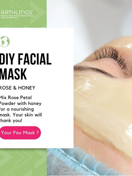 A simple DIY facial mask recipe. Mix our Organic Rose Petal Powder with honey for a nourishing mask that will leave your skin glowing.