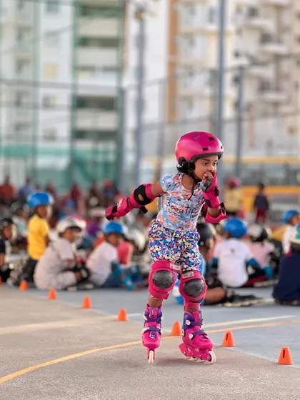 It's moments like these that we live for. Our covered multi-purpose court is the perfect stage for young champions to discover their passion, like in this in-house skating competition.