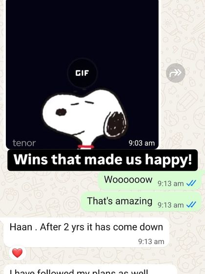 A client celebrating a drop in weight after two years of being stuck. This is what happens when you follow a plan consistently.