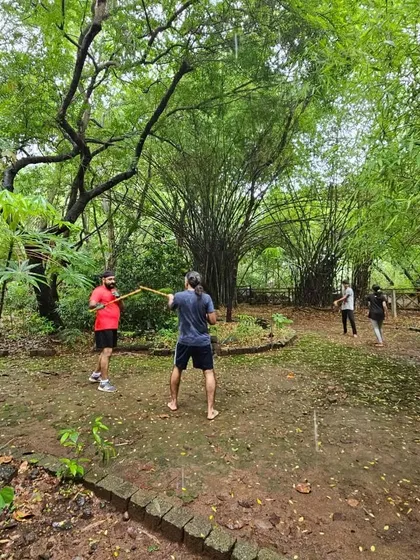 We also train in nature, a practice called Shinrin-yoku or forest bathing. This helps connect you with your surroundings, sharpening your senses and awareness.