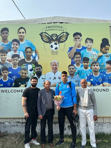 Another photo with the legend, Sunil Chhetri. A truly unforgettable day for everyone at Frontier FC Delhi.