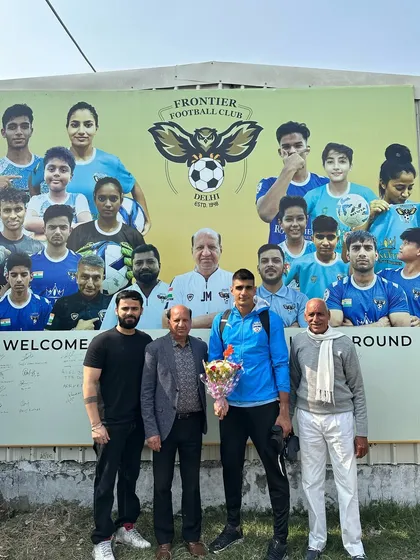 Another Indian football legend, Gurpreet Singh Sandhu, visiting our club. These moments are incredibly motivating for our players.
