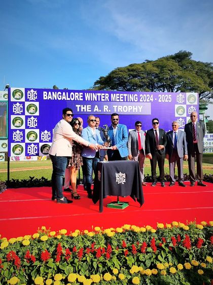 The A.R. Trophy presentation.