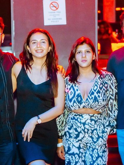 Guests posing for a photo at my Sunburn gig. It's always great to see familiar faces.