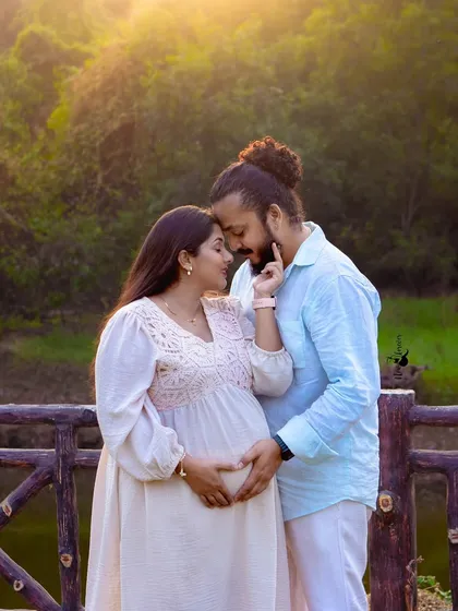 There's a special magic in the golden hour light. We captured this intimate moment for an expecting couple during a natural light maternity session, focusing on their connection and the quiet joy of their journey.