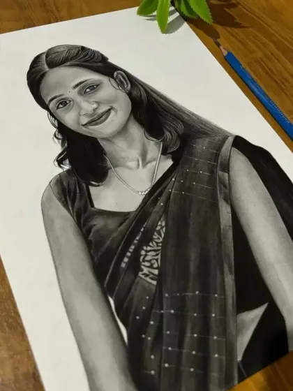 Another angle of the A4 portrait for my client in Kerala.