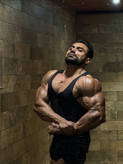 Another angle, showing the chest and shoulder development.